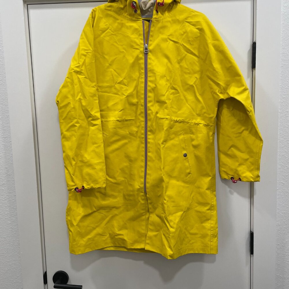 rag & bone Yellow Hooded Raincoat Jacket Size L